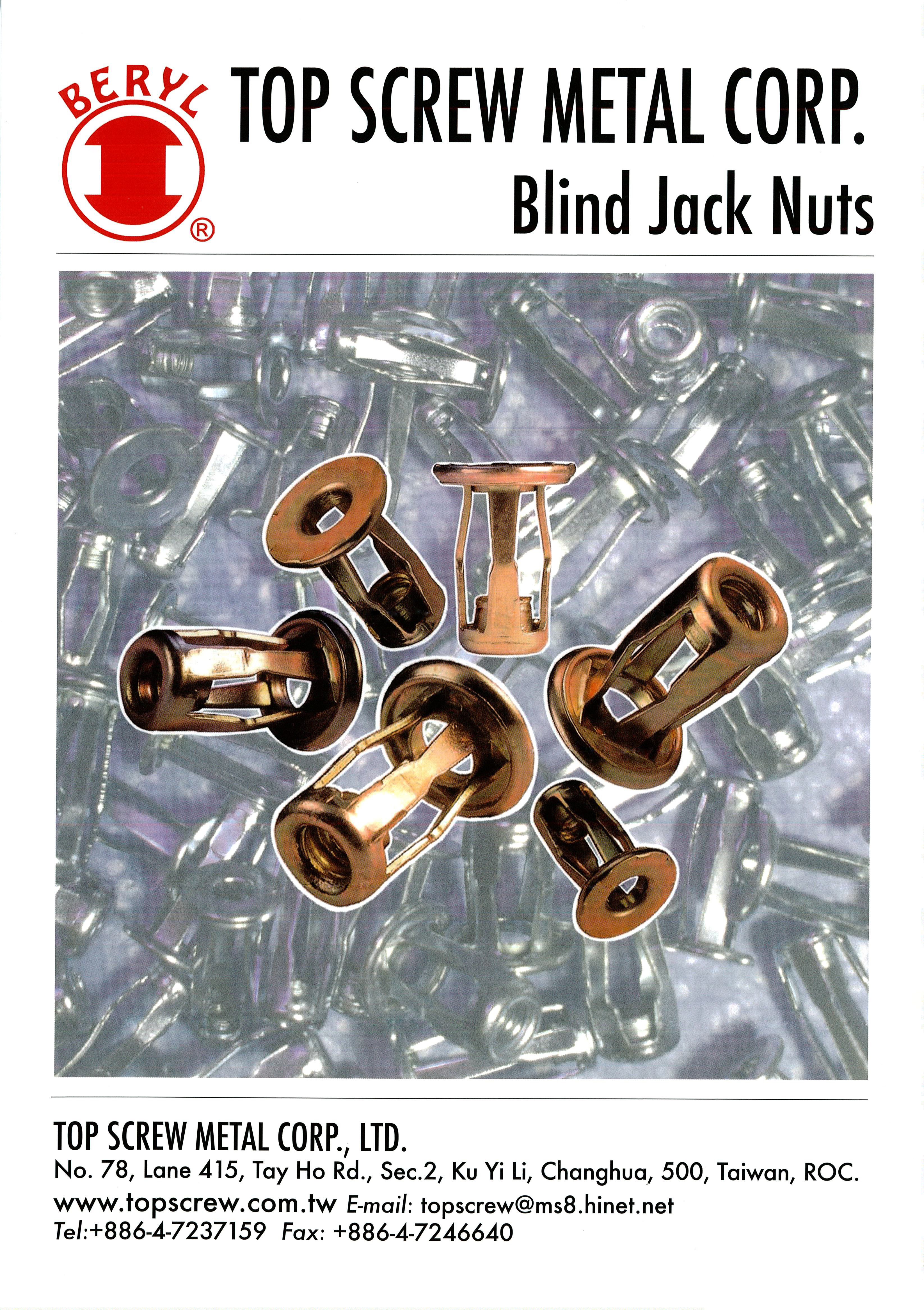 Blind Jack NutTop screw Metal corp